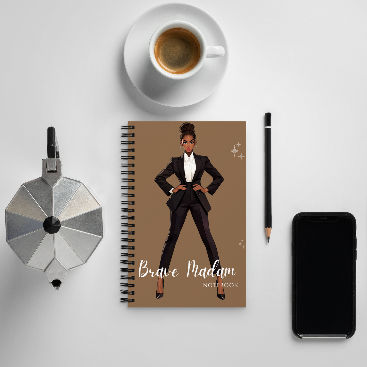 Brave Madam Spiral Notebook