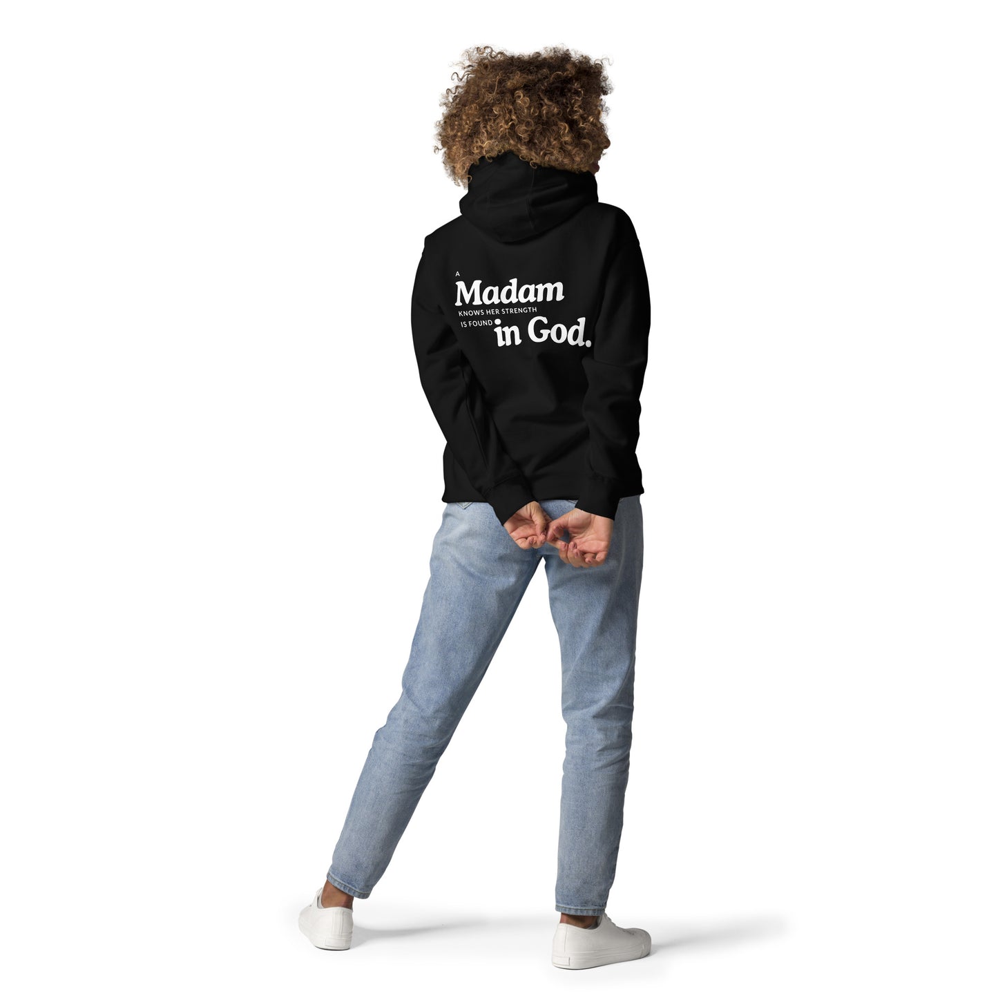 Her Strength is God Unisex Hoodie