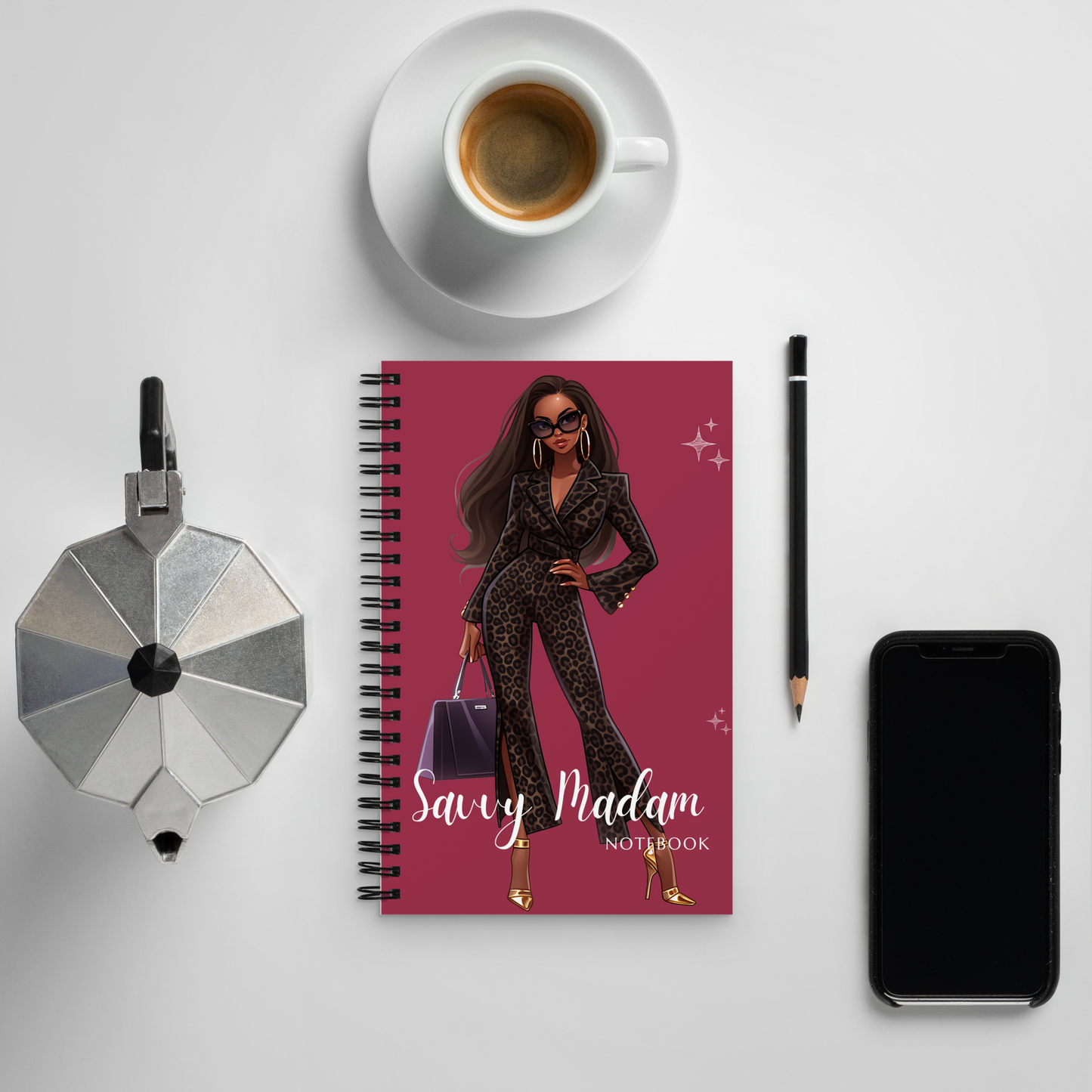 Savvy Madam Spiral Notebook – Empower Your Dreams, Plan Your Legacy